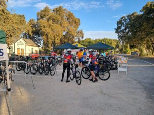Riders at the Clarksburg Aid Station